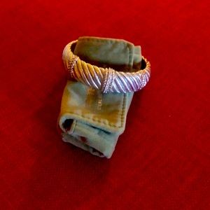 Judith Ripka Sterling Rib Cuff Bracelet